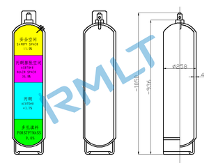Cao tinh khiết 99.9% axetylen khí trong 40L xi lanh - Product Image 6