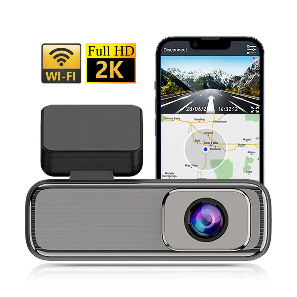 E-quá 2K wifi xe hộp đen DVR Dash Cam 128G DVR xe máy ảnh ứng dụng điều khiển 24h đậu xe Màn hình G-Sensor 4K WIFI GPS tầm nhìn ban đêm