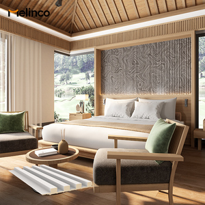 Revestimiento <span class=keywords><strong>de</strong></span> Pared Acordonado Moderno, Rejilla Sólida Interior, <span class=keywords><strong>Listones</strong></span> Acanalados 3D, Rejillas WPC Ecológicas, Decoración <span class=keywords><strong>de</strong></span> Pared - Product Image 3
