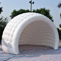 EN14960 Offre Spéciale la moitié tente gonflable de coquille, demi tente gonflable de bulle gonflable de tente de dôme