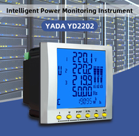 Analizador de Energía Monofásico/Trifásico YADA YD2202 LCD RS485 Modbus RTU, Medidor Digital de Corriente Eléctrica, Voltaje y Factor de Potencia