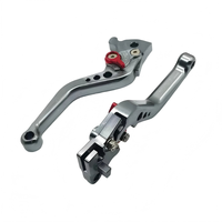 Palancas de Freno Hidráulicas para Motocicleta PBRabbit de 22 mm y 7/8'', Juego de Palancas de Embrague y Freno Ajustables de Aluminio CNC Universal