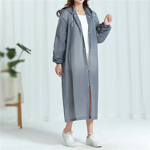 Wholesale Adult <b>Long</b> <b>Raincoat</b> EVA Impermeable Waterproof Rain Coat Men Women Travel Hooded Beam Port Fishing Camping Rainwear - Product Image 3