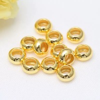 Entreprises de vente en gros de perles de cuivre de 6 mm, 7 mm, 8 mm, rondelles, stoppeurs et entretoises à grand trou pour la fabrication de bracelets DIY