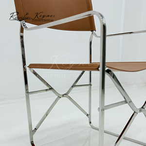 เก้าอี้หนัง PU รุ่น Keynes Advanced Modern Eco-Friendly สำหรับร้านอาหาร หุ้มหนังสีน้ำตาล เหมาะสำหรับห้องนั่งเล่น ห้องรับประทานอาหาร และกลางแจ้ง - Product Image 6