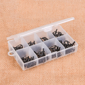Kit de 80 piezas de guías de caña de pescar Black Sea, color negro, para la construcción de cañas de pescar en agua salada. - Product Image 3