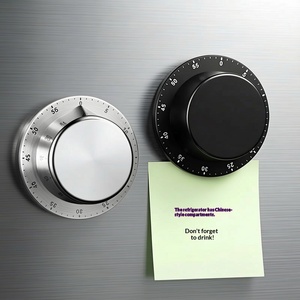 Magnetic Kitchen <b>Timer</b> Stainless Steel <b>Timer</b> Baking Reminder for Learning Time Management Mechanical Alarm Clock - Product Image 1