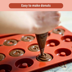<span class=keywords><strong>Molde</strong></span> de Silicona para Hornear <span class=keywords><strong>Donuts</strong></span>, Libre de BPA, Reutilizable, para Chocolate y Galletas <span class=keywords><strong>Caseros</strong></span> - Product Image 3