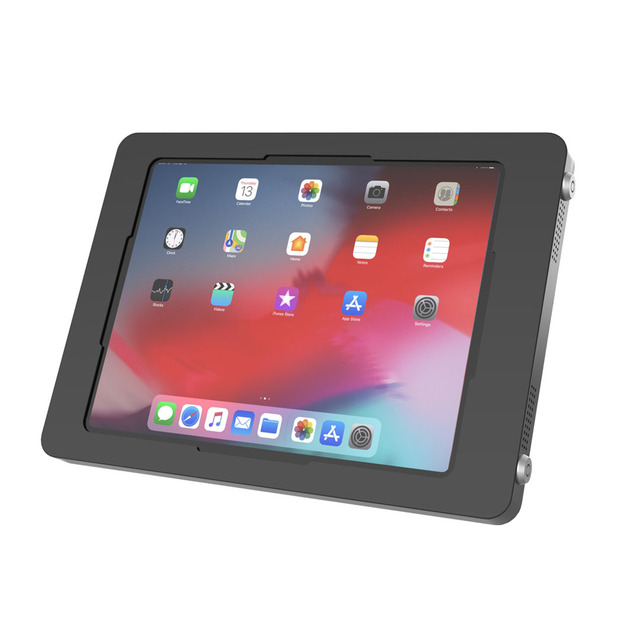 Metal Tablet Wall Mount Stand for Ipad Air Pro 13 Inch Security Tablet Wall Enclosure Desktop Tablet Pos Holder With Lock