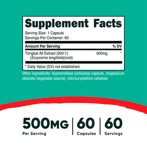 Oem Odm Aangepaste Formule Energie & Immuunsysteem Gezondheid <span class=keywords><strong>Eurycoma</strong></span> <span class=keywords><strong>Longifolia</strong></span> Biologische <span class=keywords><strong>Tongkat</strong></span> <span class=keywords><strong>Ali</strong></span> Harde Capsule - Product Image 5