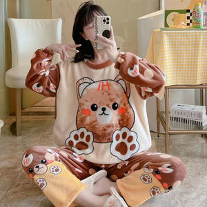 <span class=keywords><strong>Pijama</strong></span> de <span class=keywords><strong>Mickey</strong></span> Mouse para <span class=keywords><strong>Mujer</strong></span> de Otoño e <span class=keywords><strong>Invierno</strong></span>, de Dibujos Animados, Dulce, de Franela, Holgado y Lindo, Ideal para Estar en Casa - Product Image 3