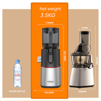 SJ-077 Multifunctionele Elektrische DC Motor Masticating Juicer 200W Huishoudelijk Gebruik Laag Geluidsniveau Fruit Groente Slow Cold Press Juicer