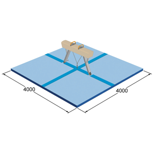 Ensemble <span class=keywords><strong>de</strong></span> tapis d'atterrissage pour barres asymétriques et inégales, conformes aux normes FIG, produit <span class=keywords><strong>de</strong></span> sport et <span class=keywords><strong>de</strong></span> divertissement - Product Image 5