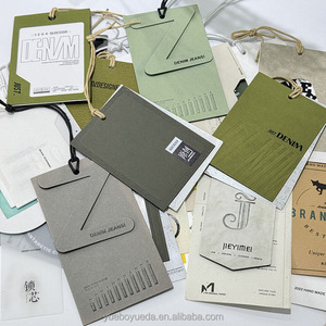 Giá cả cạnh tranh tùy chỉnh thân thiện với môi giấy treo tag nhãn cho may mặc sang trọng túi quần áo dập nóng dập - Product Image 1