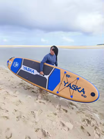 Planche de surf YASKA en grain de bois planche de surf gonflable personnalisée Paddleboard Sup