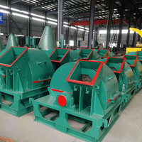 Broyeur à marteaux en bois avec moteur pour la production de sciure de bois de 1 à 10 mm, capacité de 2 T/H, 380 V, utilisé dans la production de briquettes de charbon de bois