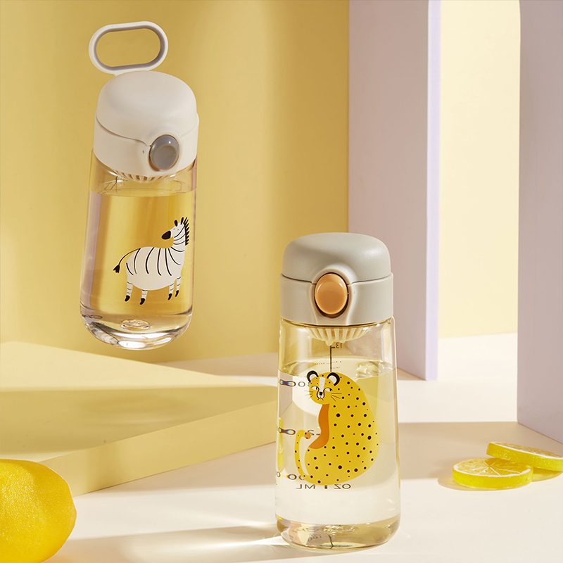0816 450 мл 15 унций Персонализированная водородная многоразовая прозрачная пластиковая детская Милая портативная Спортивная бутылка для воды Eastman Tritan без бисфенола А