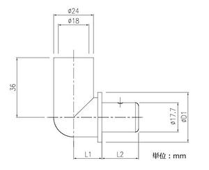Codo de Tubería de Aireación Kansaikako de PVC Confiable para Control de Dirección de Aire, 13A Industrial - Product Image 3