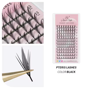 GLAMLASH Extensions de cils légers en PBT naturel Anime Comic Spire Premade Manga Fans japonais Faux cils - Product Image 1