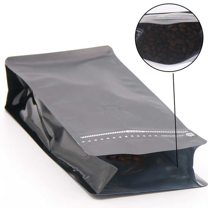 125g 250g 500g 1kg Coffee Bean Packaging Bags With Valve and Zipper