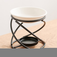 2022 nouveau Design doré cire plus chaud photophore bougeoir arôme diffuseur en céramique métal cire fondeur bougie huile essentielle brûleur