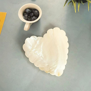 Plato de Frutas de Concha de Perla Natural en Forma de Corazón, Creativo y de Lujo, Plato Redondo <span class=keywords><strong>para</strong></span> Postres, Bandeja de Decoración - Product Image 5