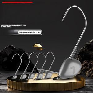 SNEDA Hameçon extra large à tête plombée sans mauvaises herbes (EWG) pour la pêche à l'achigan et à la carpe sans accrocs dans la pêche en mer à couverture lourde - Product Image 6