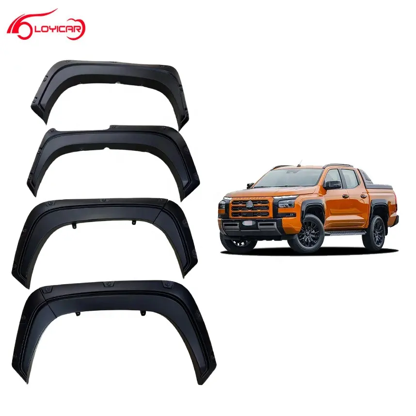 Loyicar Other Exterior Accessories Front Rear Wheel Cover Protector Wheel Arch Fender Flares for MITSUBISHI TRITON L200 2024