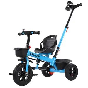 Bel volume di cartone ragazza pedale di plastica usato bambini carrozzina trike triciclo del bambino con sedile