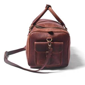 Sac de voyage en cuir véritable pour homme, élégant, durable, pour le sport, le travail et les voyages, fabriqué en cuir souple de qualité supérieure, plusieurs compartiments - Product Image 3