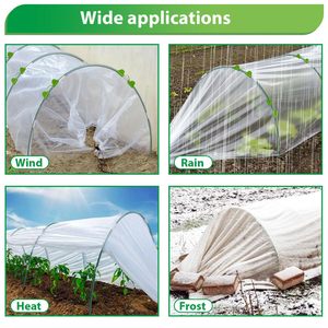 Màu xanh lá cây Làm Vườn thực vật hoa nhà kính sợi que Côn trùng Net vòm Set DIY vòm chim bảo vệ cắt - Product Image 4