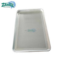 Plateau de cuisson plat commercial en aluminium antiadhésif, plaque de four 400x600mm, revêtement en téflon anodisé, ustensiles de boulangerie, taille personnalisée