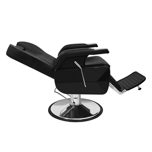 Sillón de Barbero Profesional de Lujo al por Mayor, Muebles de Salón Duraderos con Bomba Hidráulica Reclinable de Cuero Sintético para Barbería - Product Image 4