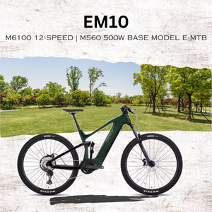 จักรยานไฟฟ้าแบบ Full Suspension รุ่น EM10 ใช้ไฟเบอร์ 500W ระบบขับเคลื่อนกลาง สำหรับการขับขี่ระดับไฮเอนด์ โครงคาร์บอน EM10 โมดูลัสสูง ให้ประสิทธิภาพสูงสุด - Product Image 4