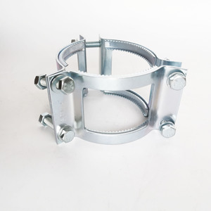 Colliers de <span class=keywords><strong>serrage</strong></span> galvanisés non-couplés de 4 pouces – Pinces de pression stables pour faisceaux de tuyaux - Product Image 1