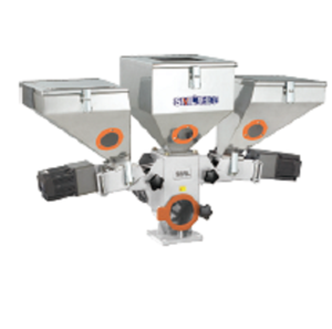 Volumetrische doseermachine voor het doseren, mengen en toevoeren van plastic recycle materiaal masterbatch voor blaasvormen - Product Image 6