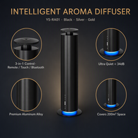 Diffuseur de parfum portable en aluminium 120 ml rechargeable, contrôlé par application, télécommande tactile, ultra-silencieux 34 dB, pour la maison, le bureau, l'hôtel, cadeau