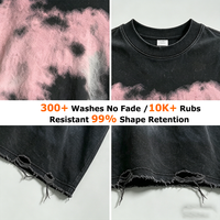 T-shirt unisexe surdimensionné noir en coton 100% anti-boulochage, col rond, imprimé numérique vintage streetwear, effet vieilli, pour homme