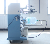 Máquina de serigrafía rotativa de botella de agua Mineral de tinta para mascotas de 5 galones para impresión de cubos de agua de 5 galones