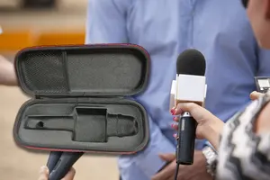 Angepasst mikrofon EVA fall schutzhülle tasche tragetasche stoßfest reise tragbare mikrofon fall