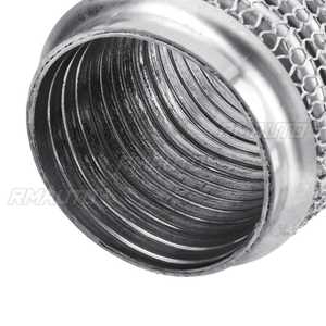 Tuyaux flexibles d'échappement universels pour voiture, en acier inoxydable, embout d'échappement flexible, 63x100mm, 76x100mm, 76x200mm - Product Image 5