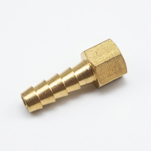 Raccords hexagonaux forgés en laiton pour tuyaux, raccord femelle NPT 1/4, raccord cannelé 5/16 pouces, adaptateur de collier de serrage en acier inoxydable pour basse pression - Product Image 1