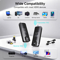 Émetteur et Récepteur HDMI Sans Fil Portable Mini 328FT/100M, Décodage 4K, Sortie 1080P, Extenseur Sans Fil 2.4G/5G