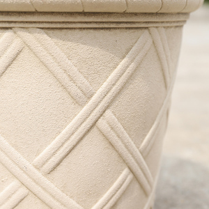 JQ Antique Motif Romain Résine Plastique Imiter Pierre Vieux Pot De Fleurs Européen Pétunia Rose Plantation Bassin - Product Image 5