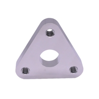 Plaque de montage triangulaire en aluminium 6061 7075 sur mesure, usinée CNC, à bride triangulaire, plaque métallique de précision, OEM ODM