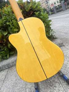 Produits les plus vendus en gros, <span class=keywords><strong>guitare</strong></span> <span class=keywords><strong>classique</strong></span> à corps fin <span class=keywords><strong>de</strong></span> 39 pouces, table en épicéa, fond en tilleul, micro 7545 installé. - Product Image 4