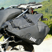 Sacoche latérale de moto 500D en bâche PVC imperméable 28L Modèle MT100 avec options d'impression multiples pour utilisation en extérieur