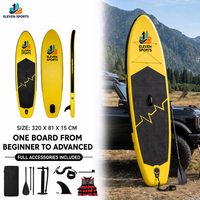 ELEVENSPORTS 2026 Nouveau Design Planche à Pagaie Gonflable Personnalisée SUP pour Kayak, Pêche, Yoga, Surf en PVC