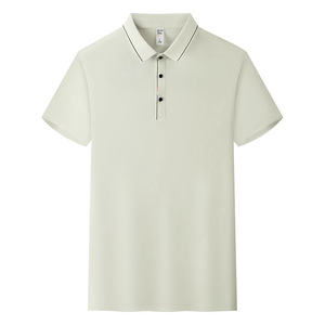 Men's Solid Color Polyester Polo Shirt Short Sleeve Workwear Daily Wear YZ02-8606 - Product Image 3