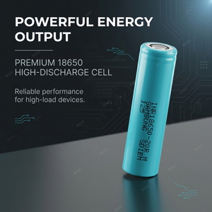Celda <span class=keywords><strong>Samsung</strong></span> INR18650-20R 18650 de 2000mAh <span class=keywords><strong>22A</strong></span> de Alta Descarga, Celda de Iones de Litio Segura - Product Image 3
